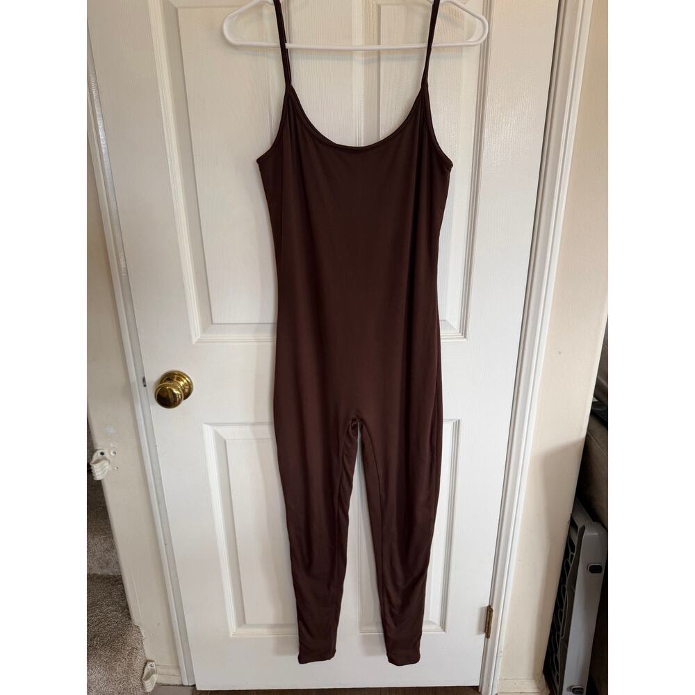 BUMPSUIT The Kate Maternity Jumpsuit Bodysuit in Chocolate Brown Size M - Picture 3 of 5